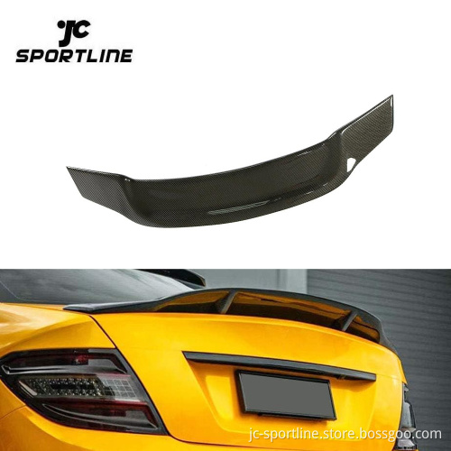 Carbon Fiber Ducktail Spoiler for Mercedes-Benz C-Class C200/C230/C250/C280/C300/C350/C63 AMG (2007-2014)
